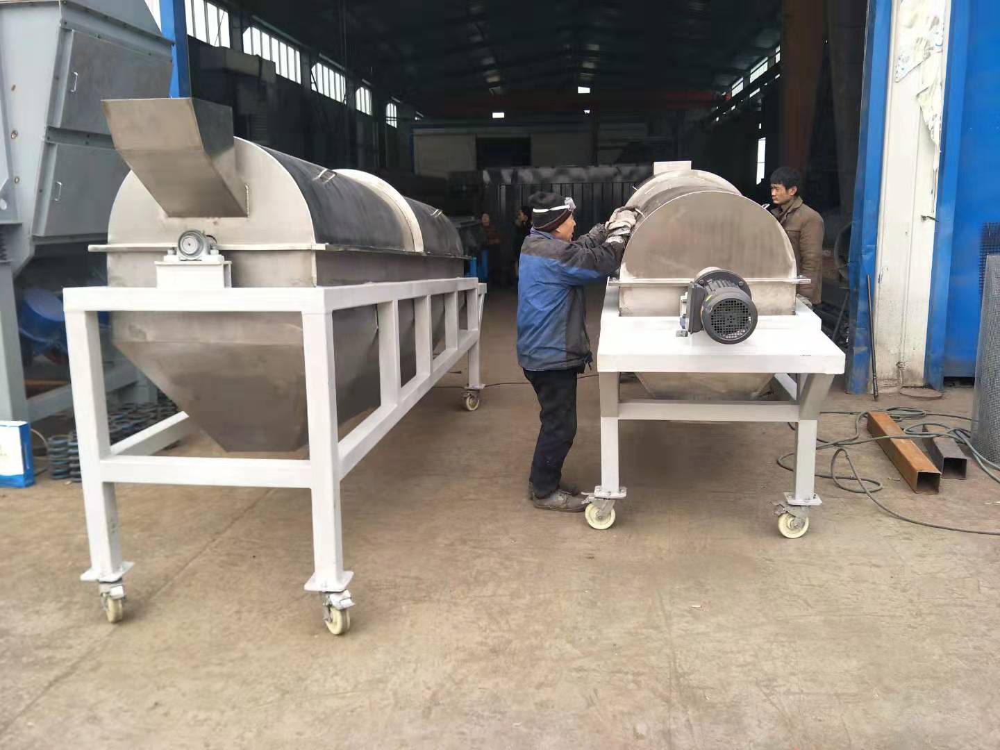 不锈钢滚筒筛适用于多种物料的分级筛选
